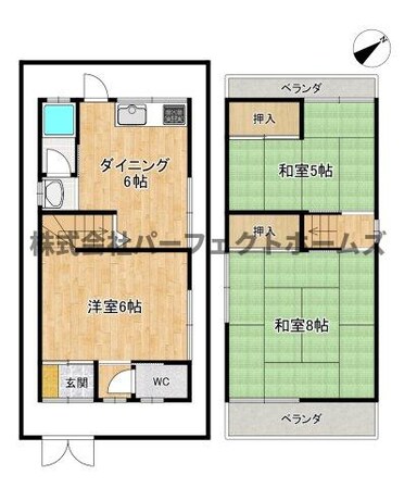 春日町戸建て　賃貸の物件間取画像